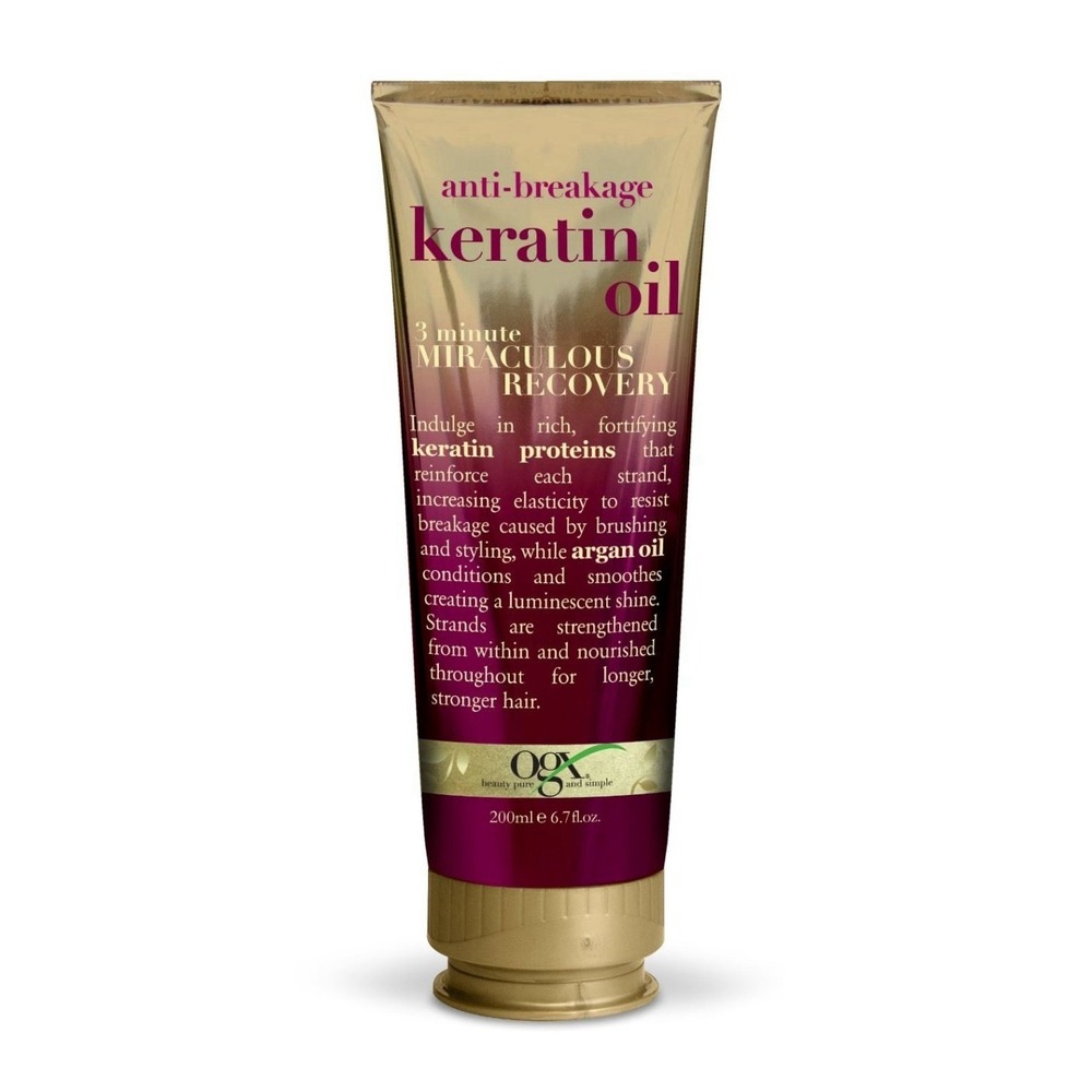 OGX Anti-Breakage Keratin Oil 3 minute Miraculous Recovery 6.7Oz Set of 2 NEW